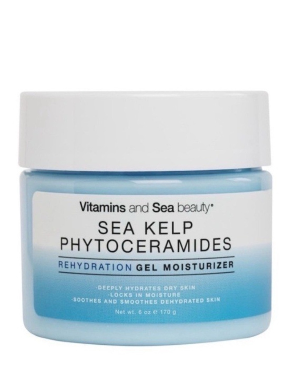 Vitamins and Sea Kelp Phytoceramides Rehydration Gel Moisturizer - NEW 6z.